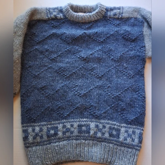 Vintage Icelandic Wool Sweater Samband Of Iceland Sz S-M - Picture 2 of 6